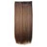 10 Piece Straight Long 55-60cm Full Head Clip-on Hair Extensions XXL - 4-30 Chestnut Brown Mix Straight