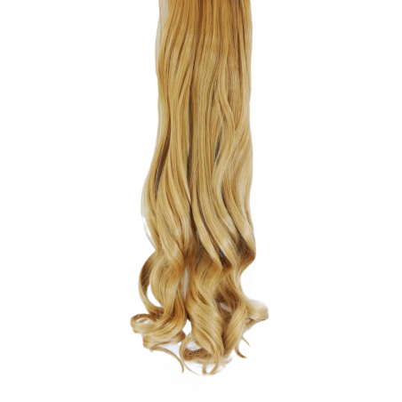 10 Piece Wavy Long 55-60cm Full Head Clip-on Hair Extensions XXL - 24/27 Neutral Honey Blonde