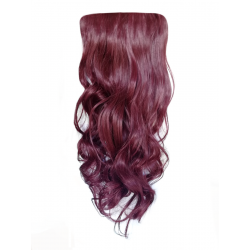 Red Burgundy Plum Purple Full Head Hair Extensions